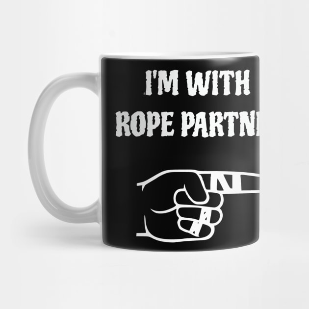 I'm with rope partner (white/Right) by Birding_by_Design
